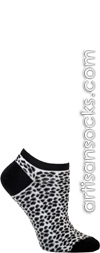 Lurex Leopard Ankle Socks