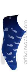 Sock It To Me Booties: Whales Animal Cotton Anklet / Ankle Socks