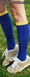 Sock It To Me Space - Novelty Cotton Knee High Socks