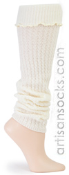 Sock It To Me Solid Color Pearl White Leg Warmers