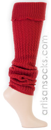 Sock It To Me Solid Color Red Leg Warmers