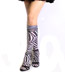 Zebra Socks - Zebra Print Knee High Socks by Celeste Stein