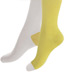 Minga Berlin Two Tone Socks - Two Face Yellow Cab Over the Knee Socks