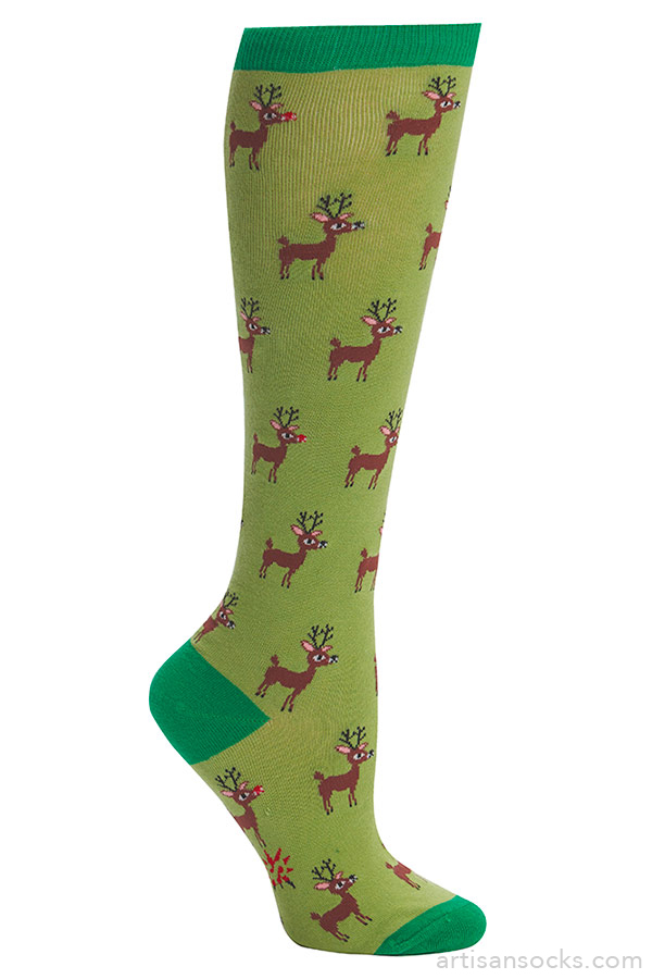 Reindeer Games Knee High Socks