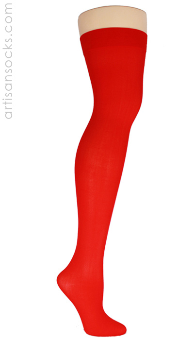 Rundt om oase Månens overflade Solid Color Thigh High Stockings- in 5 Color Choices!
