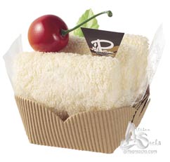 Cake Towel Gifts Vanilla Shortcake with Cherry