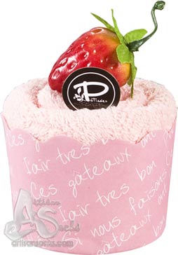 Cake Towel Gifts Strawberry Cupcake