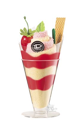 Cake Towel Gifts Strawberry Marble Parfait