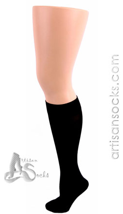 Celeste Stein BLACK COOLMAX Knee High Socks