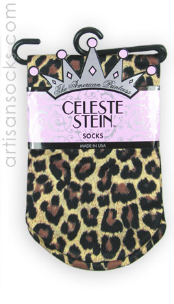 Celeste Stein Leopard Print Short Trouser Socks