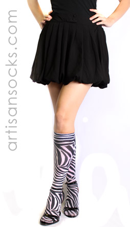 Zebra Trouser Socks