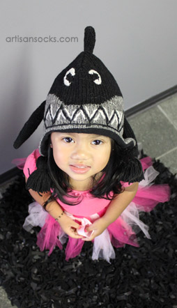 Fleece Lined Kids Animal Beanie: Kids Shark Hat