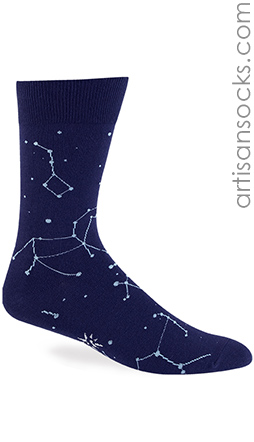 Star Constellation Galaxy Crew Socks
