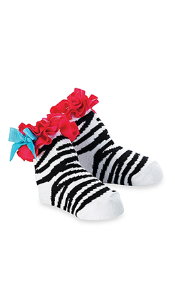 Wild Child Zebra Baby Socks