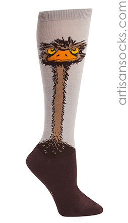 Women's Ostrich Knee High Socks