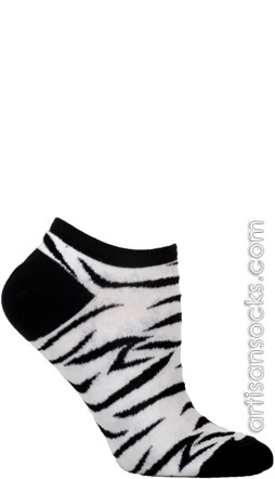 Ozone Lurex Zebra Ankle Socks