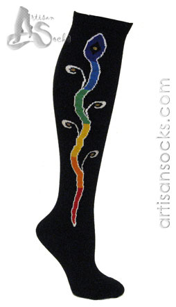 RocknSocks Women's Socks Morrison Black Cotton Knee High Socks
