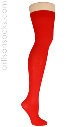 Opaque Thigh High Stockings in Many Colors!