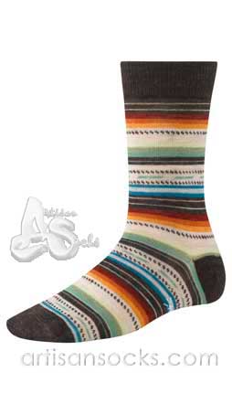 Smartwool MARGARITA Striped Wool Crew Socks (Calf Socks)