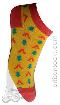 Sock It To Me Fun Camping Anklet Cotton Socks