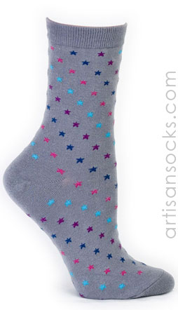 Starbrite - Grey Crew Socks
