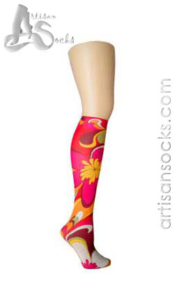 Violet Love Emilio Floral Print Knee High Stockings
