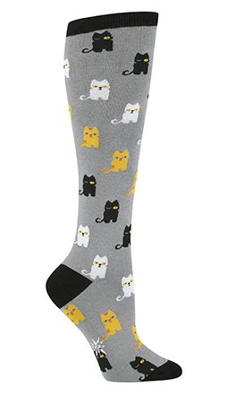 Knee High Winking Cat Socks