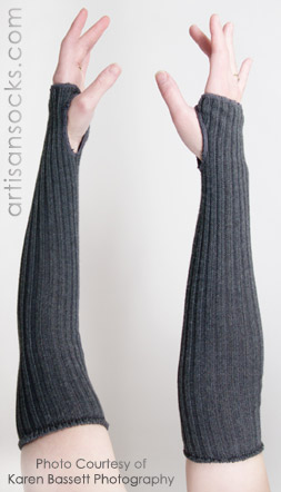 Charcoal Dual Warmer Knee High Socks or Arm Warmer