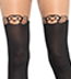 Black and Nude Monkey Business Tights
