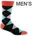 Men's Bright Argyle Crew Socks