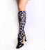 Black Giraffe Print Knee High Stockings by Celeste Stein