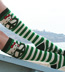 Loungefly HELLO KITTY PEACE Striped Cotton Knee High  Socks