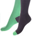 Charcoal and Seafoam Two Toned Socks