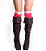 Light Pink and Rose Pink Over the Knee Socks