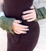 Sage Mohair Arm Warmer With Buttons
