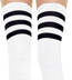 Sexy 3 Stripe Soccer Thigh Highs