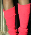 Sock It To Me Pink Solid Color Cotton Leg Warmer