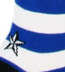 Sourpuss Blue and White Striped Thigh Highs