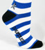 Sourpuss Blue and White Striped Thigh Highs